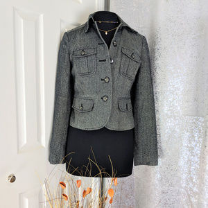 OBR The Limited Charcoal and black blazer Sz XS